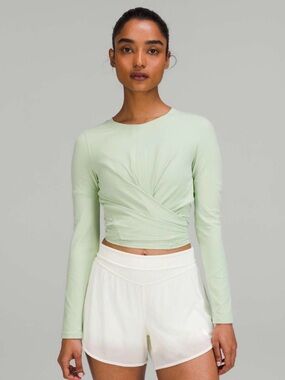 Lululemon Time To Restore Nulu Long Sleeve Shirt Creamy Mint